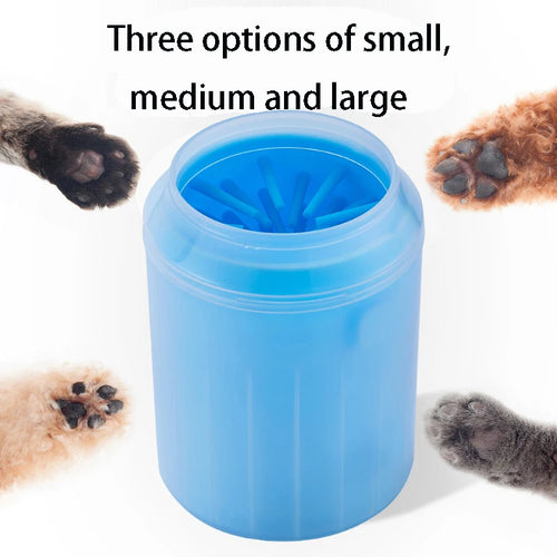 Dog Paw Cleaner Cup - Portable Pet Foot Washer with Soft Silicone Bristles