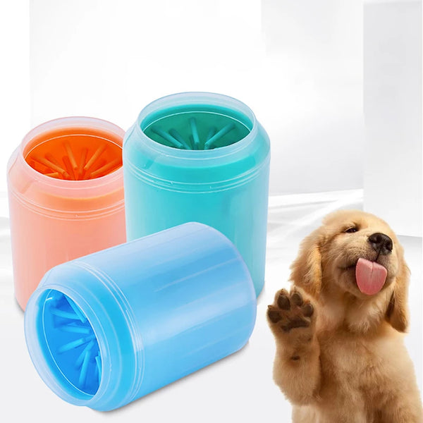 Dog Paw Cleaner Cup - Portable Pet Foot Washer with Soft Silicone Bristles